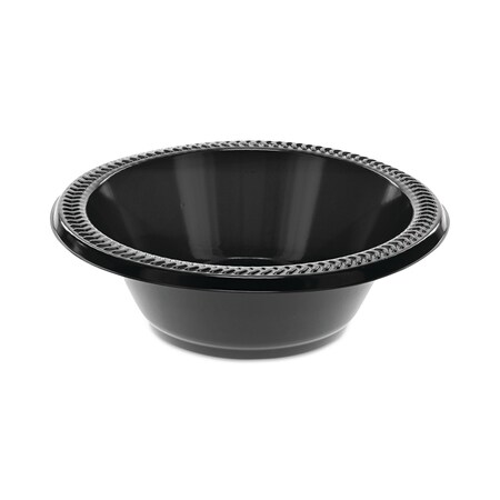 Pactiv Prairieware OPS Dinnerware, Bowl, 12 oz, 5 Diameter, Black, PK1000 YPIB12E